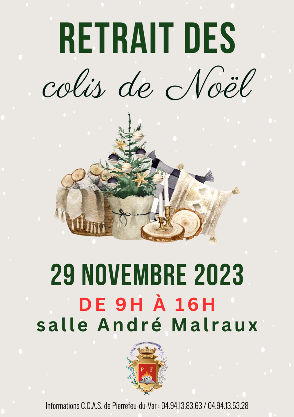 🎅 Retrait des colis de Noël 2022 les 13 et 14 décembre - Villette